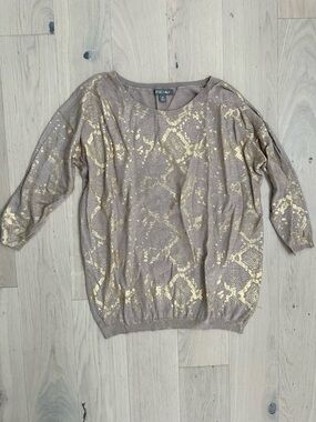 Roz & Ali Gold Shimmer Sweater